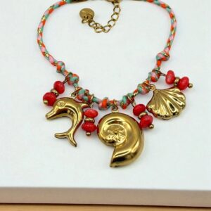 Pulsera Caracola Delfin Concha