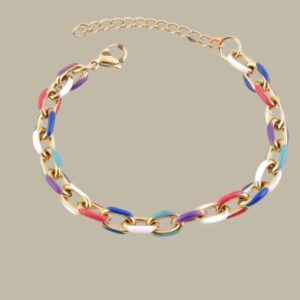 Pulsera Cadena Multicolor